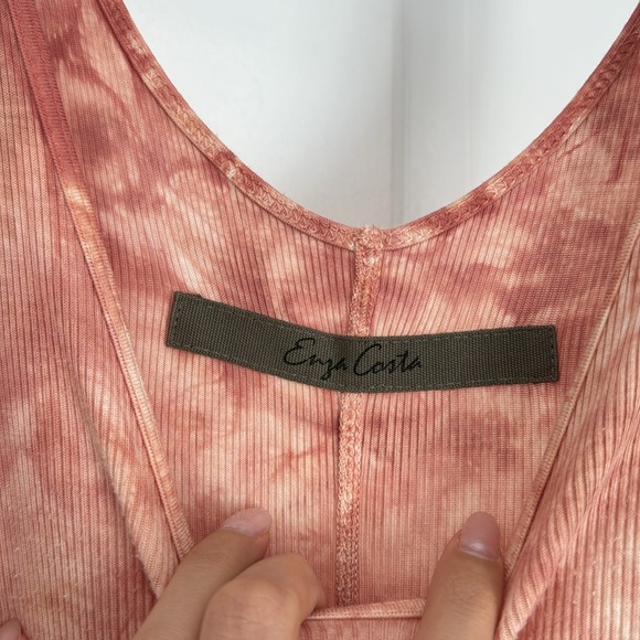 Enza Costa Silk Rib Tank Midi Dress in Adobe lonic
Beach | S - Picture 5 of 7